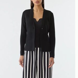 GSTQ Ribbed Paneled Cardigan, NWT, XS